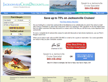 Tablet Screenshot of jacksonvillecruisediscounts.com